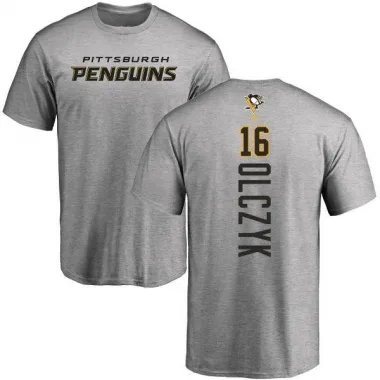 Ash Men's Ed Olczyk Pittsburgh Penguins Backer T-Shirt -