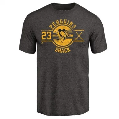 Black Men's Eddie Shack Pittsburgh Penguins Insignia T-Shirt -