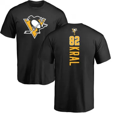 Black Men's Filip Kral Pittsburgh Penguins Backer T-Shirt -