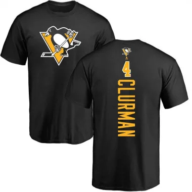 Black Men's Nate Clurman Pittsburgh Penguins Backer T-Shirt -