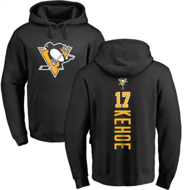 Black Men's Rick Kehoe Pittsburgh Penguins Branded Backer Pullover Hoodie