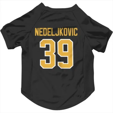 Black Pittsburgh Penguins Alex Nedeljkovic   Dog & Cat Pet Jersey