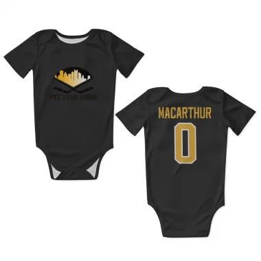 Black Pittsburgh Penguins Bennett MacArthur   Newborn & Infant Bodysuit