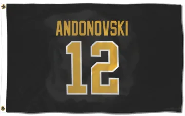 Black Pittsburgh Penguins Corey Andonovski   Flag (3 X 5)