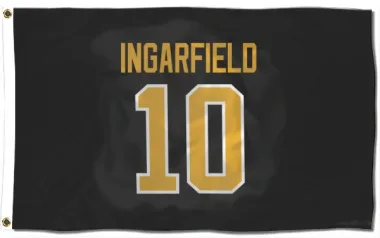 Black Pittsburgh Penguins Earl Ingarfield   Flag (3 X 5)