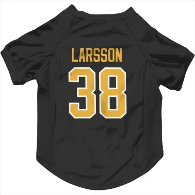 Black Pittsburgh Penguins Filip Larsson   Dog & Cat Pet Jersey