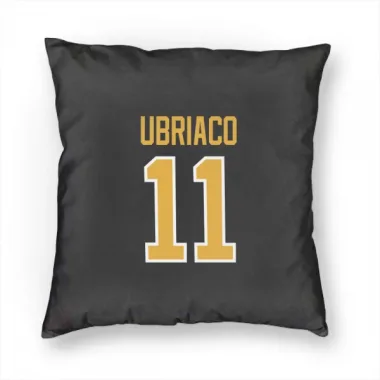 Black Pittsburgh Penguins Gene Ubriaco   Pillow Cover (18 X 18)