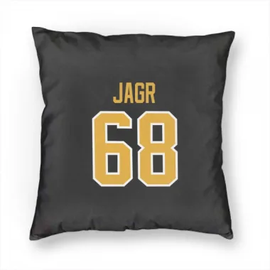 Black Pittsburgh Penguins Jaromir Jagr   Pillow Cover (18 X 18)