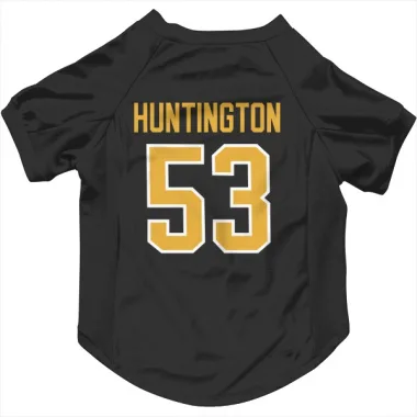 Black Pittsburgh Penguins Jimmy Huntington   Dog & Cat Pet Jersey