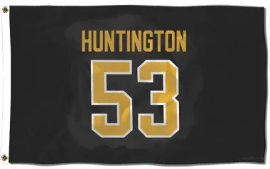 Black Pittsburgh Penguins Jimmy Huntington   Flag (3 X 5)