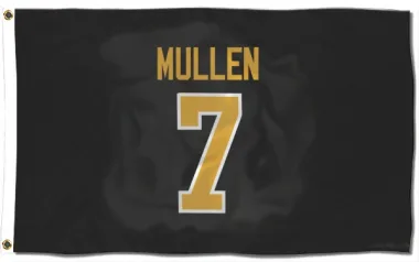 Black Pittsburgh Penguins Joe Mullen   Flag (3 X 5)