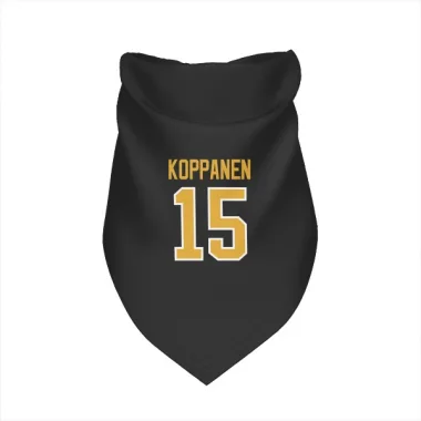 Black Pittsburgh Penguins Joona Koppanen   Dog & Cat Pet Bandana