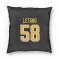 Black Pittsburgh Penguins Kris Letang   Pillow Cover (18 X 18)