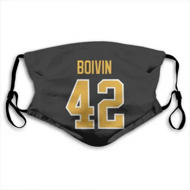 Black Pittsburgh Penguins Leo Boivin   Face Mask