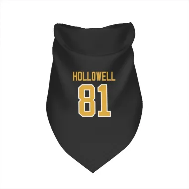 Black Pittsburgh Penguins Mac Hollowell   Dog & Cat Pet Bandana