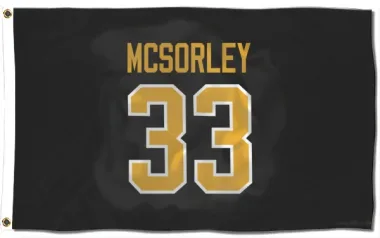 Black Pittsburgh Penguins Marty Mcsorley   Flag (3 X 5)