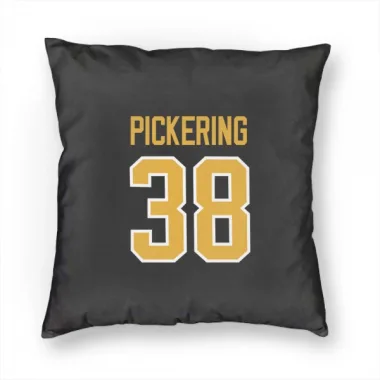 Black Pittsburgh Penguins Owen Pickering   Pillow Cover (18 X 18)