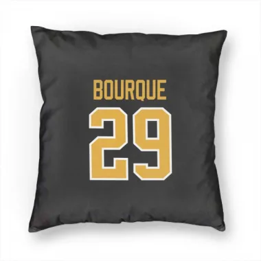 Black Pittsburgh Penguins Phil Bourque   Pillow Cover (18 X 18)