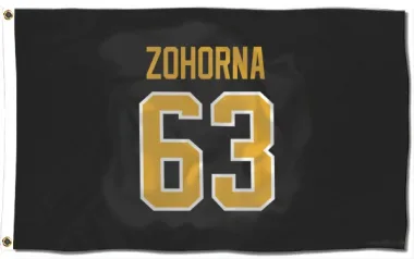 Black Pittsburgh Penguins Radim Zohorna   Flag (3 X 5)