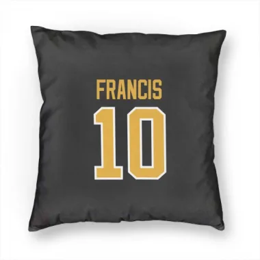 Black Pittsburgh Penguins Ron Francis   Pillow Cover (18 X 18)