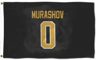 Black Pittsburgh Penguins Sergey Murashov   Flag (3 X 5)