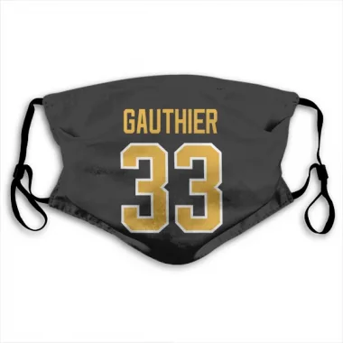 Black Pittsburgh Penguins Taylor Gauthier   Face Mask