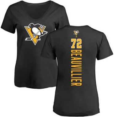 Black Women's Anthony Beauvillier Pittsburgh Penguins Backer T-Shirt -