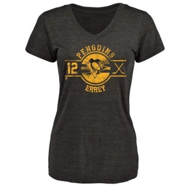 Black Women's Bob Errey Pittsburgh Penguins Insignia T-Shirt -