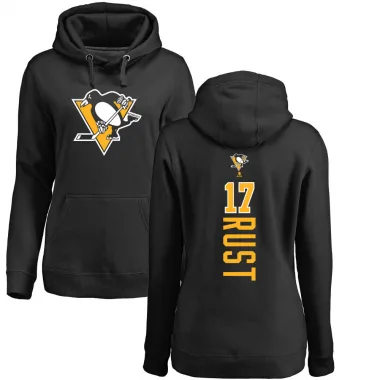 Black Women's Bryan Rust Pittsburgh Penguins Branded Backer Pullover Hoodie