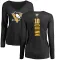 Black Women's Dan Quinn Pittsburgh Penguins Backer Long Sleeve T-Shirt -