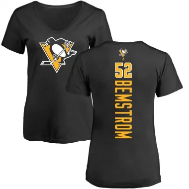 Black Women's Emil Bemstrom Pittsburgh Penguins Backer T-Shirt -