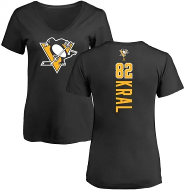 Black Women's Filip Kral Pittsburgh Penguins Backer T-Shirt -