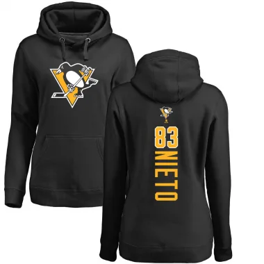 Black Women's Matt Nieto Pittsburgh Penguins Branded Backer Pullover Hoodie