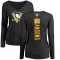 Black Women's Raivis Ansons Pittsburgh Penguins Backer Long Sleeve T-Shirt -