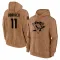 Brown Men's Gene Ubriaco Pittsburgh Penguins 2023 Salute to Service Club Pullover Hoodie