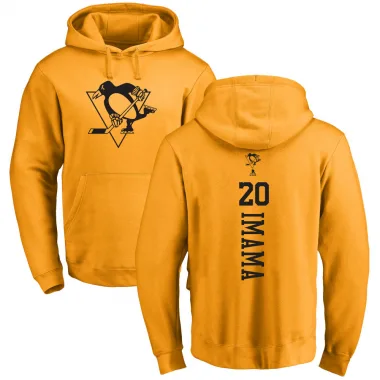 Gold Men's Bokondji Imama Pittsburgh Penguins Branded One Color Backer Pullover Hoodie