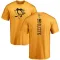 Gold Men's Ed Olczyk Pittsburgh Penguins One Color Backer T-Shirt -