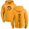 Gold Men's Greg Millen Pittsburgh Penguins Branded One Color Backer Pullover Hoodie