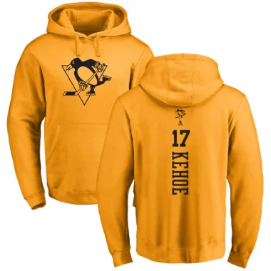 Gold Men's Rick Kehoe Pittsburgh Penguins Branded One Color Backer Pullover Hoodie