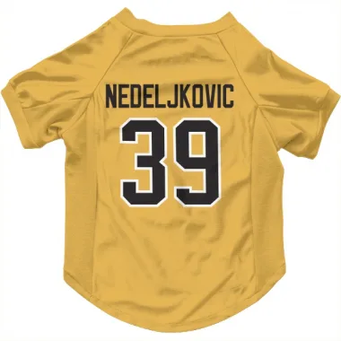 Gold Pittsburgh Penguins Alex Nedeljkovic   Dog & Cat Pet Jersey