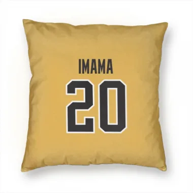 Gold Pittsburgh Penguins Bokondji Imama   Pillow Cover (18 X 18)