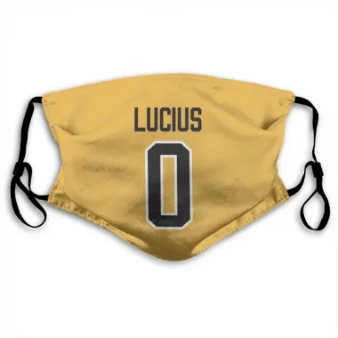 Gold Pittsburgh Penguins Cruz Lucius   Face Mask