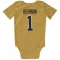 Gold Pittsburgh Penguins Denis Herron   Newborn & Infant Bodysuit