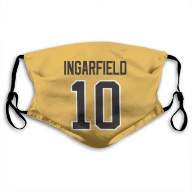 Gold Pittsburgh Penguins Earl Ingarfield   Face Mask