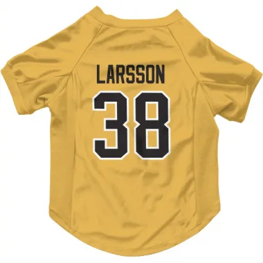 Gold Pittsburgh Penguins Filip Larsson   Dog & Cat Pet Jersey