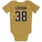 Gold Pittsburgh Penguins Filip Larsson   Newborn & Infant Bodysuit