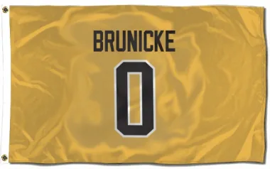 Gold Pittsburgh Penguins Harrison Brunicke   Flag (3 X 5)