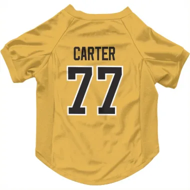 Gold Pittsburgh Penguins Jeff Carter   Dog & Cat Pet Jersey