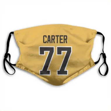 Gold Pittsburgh Penguins Jeff Carter   Face Mask