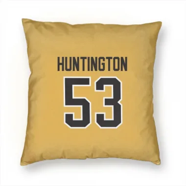 Gold Pittsburgh Penguins Jimmy Huntington   Pillow Cover (18 X 18)